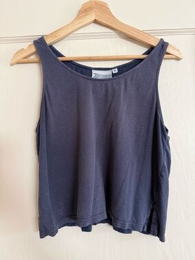 Jungmaven Cropped Tank – Diesel Gray – Size Small